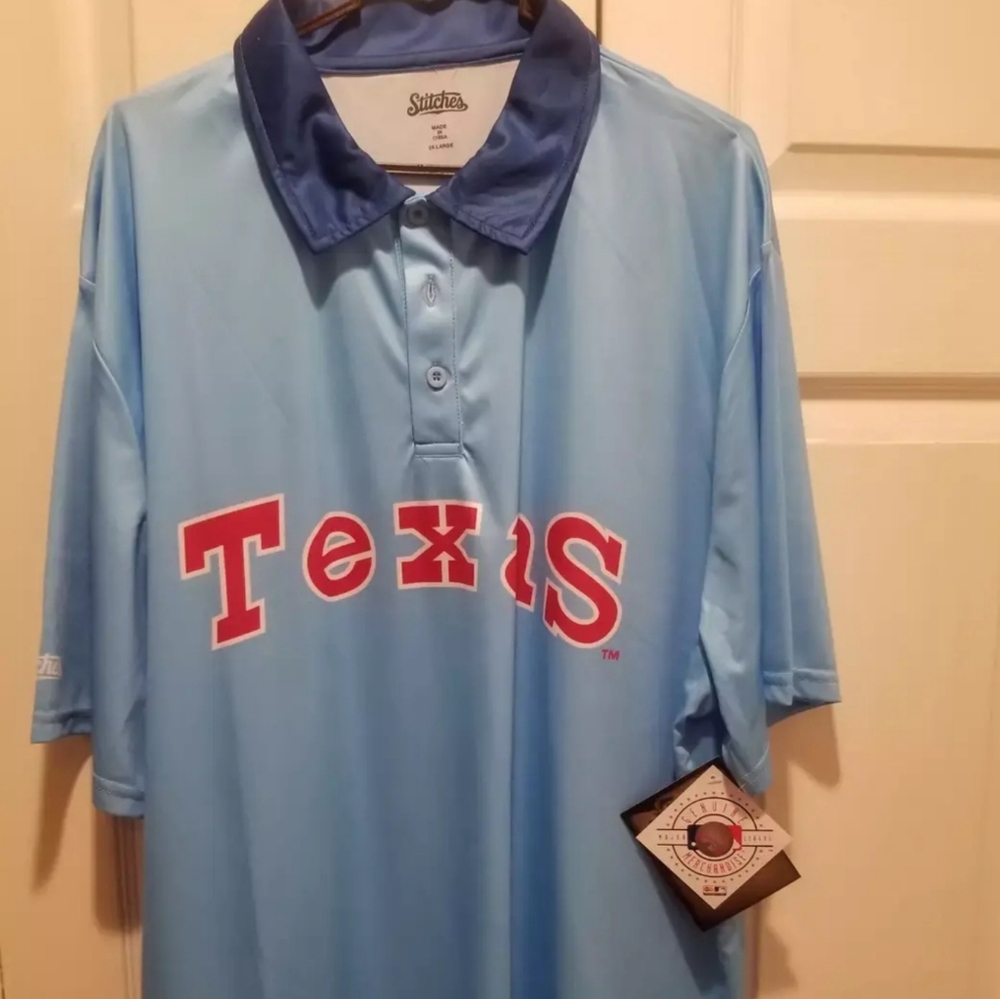 Mens texas rangers shirt new with tags